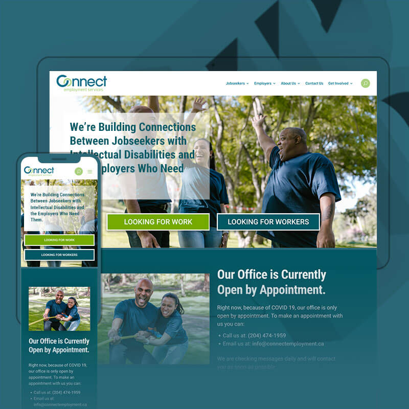 Connect Employment Homepage Example